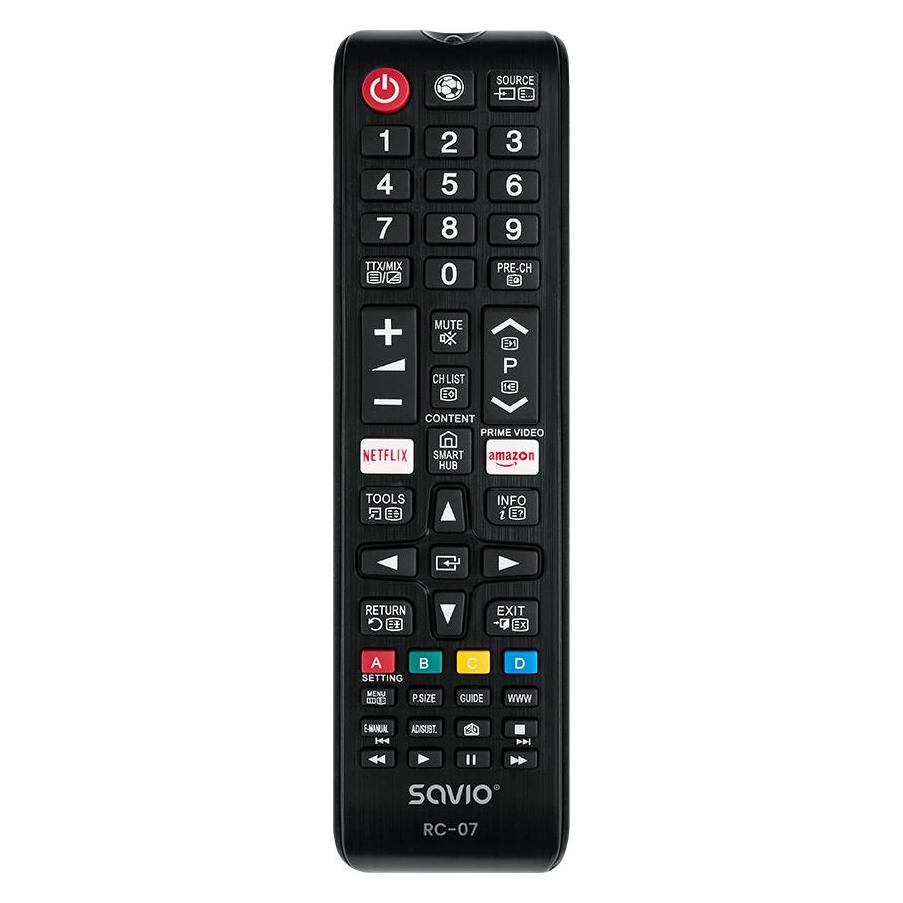Savio RC-07 Fernbedienung IR Wireless TV Drucktasten (Universal Fernbedienung, Miracast) (RC-07)