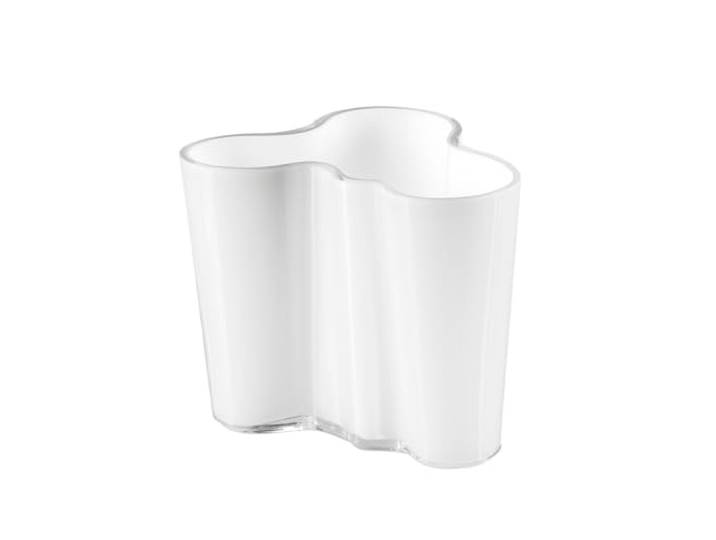 Iittala Vase Aalto 95 mm Blanc en Verre