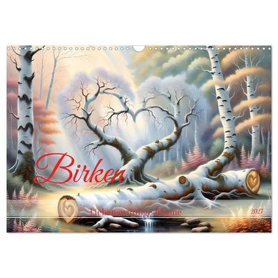 Birken Liebenswürdige Bäume (Wandkalender 2027 DIN A3 quer), CALVENDO Monatskalender