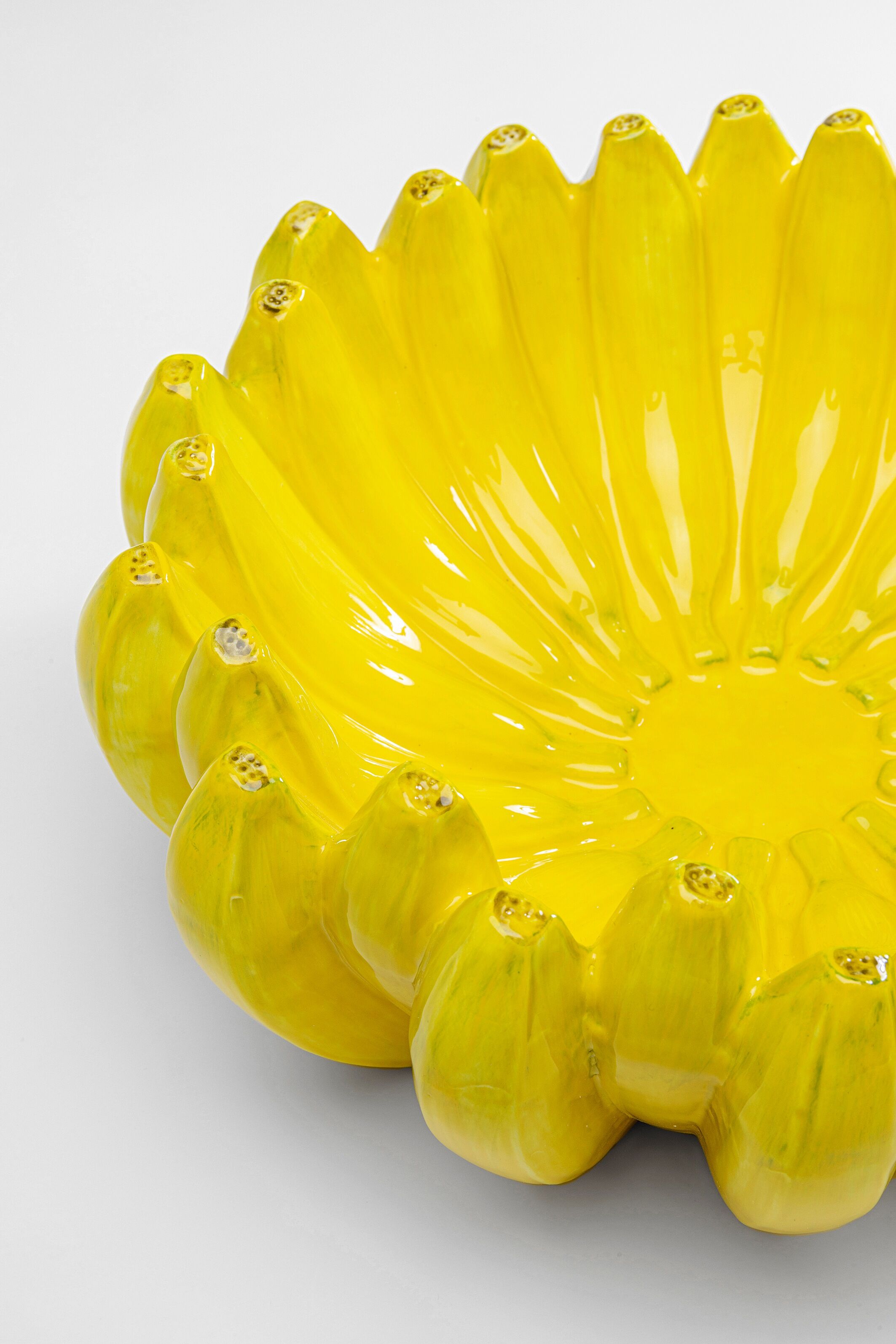 Dekoschale KARE DESIGN "Deko Schale Bananas Ø30cm", gelb, Porzellan, Dekoschalen, Dekoschale gelb Einheitsgröße