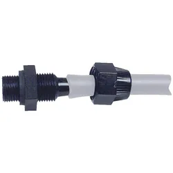 Schlauchverschraubung Kunststoff mit ölbeständiger Gummi- dichtung R3/8''a