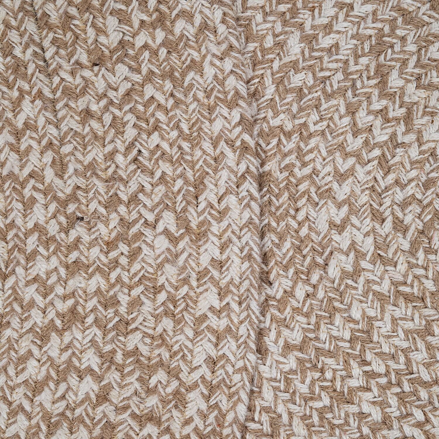 Paco Home "Viborg 595" rund 13 mm Höhe Jute, Modern, Boho, Handgefertigter Natur-Teppich beige Ø 80cm 1 Stk., 13mm, Ø 80cm