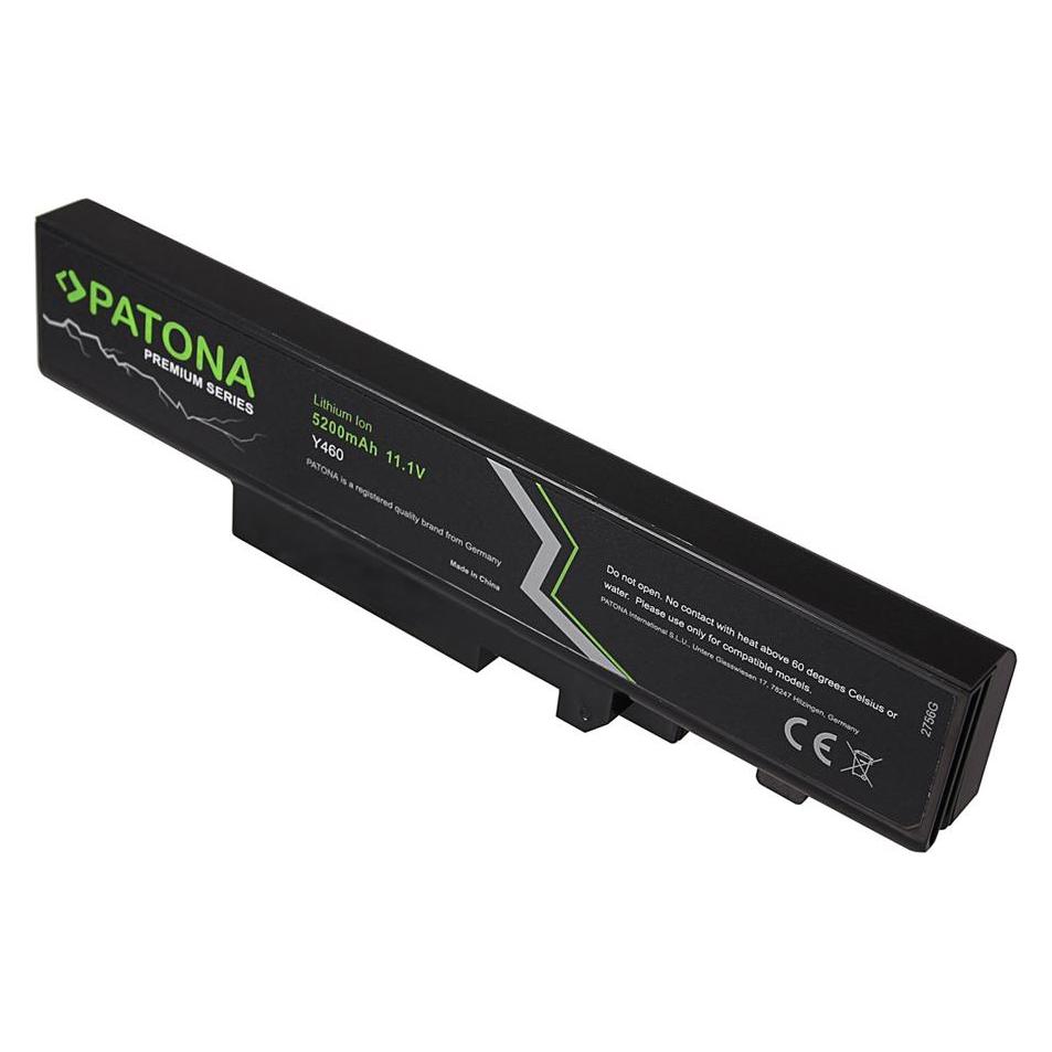 Patona Premium Akku f. Lenovo Y460 Ideapad B560 B560A V560 V560A Y460 Y460 Y460A (6 Zellen, 5200 mAh) (2756)