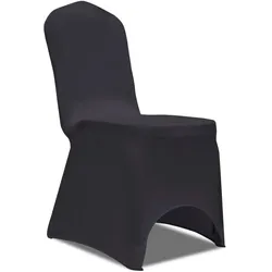 vidaXL Stretch Stuhlbezug 4 Stück Anthrazit