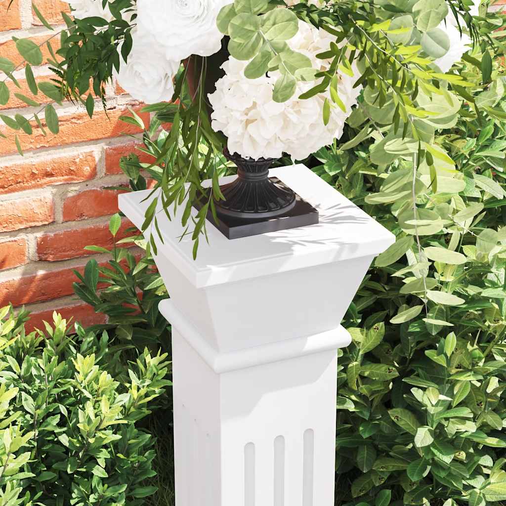 vidaXL Support pilier classique carré pour plantes MDF