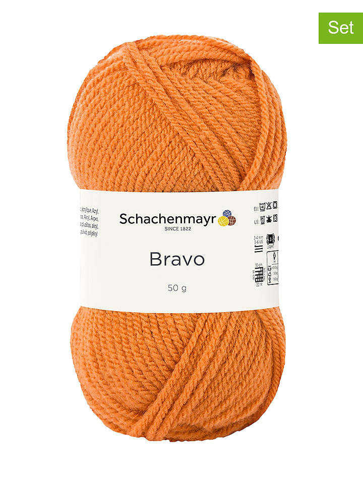 Schachenmayr since 1822 20er-Set: Kunstfasergarne ''Bravo'' in Orange - 20x 50 g - onesize