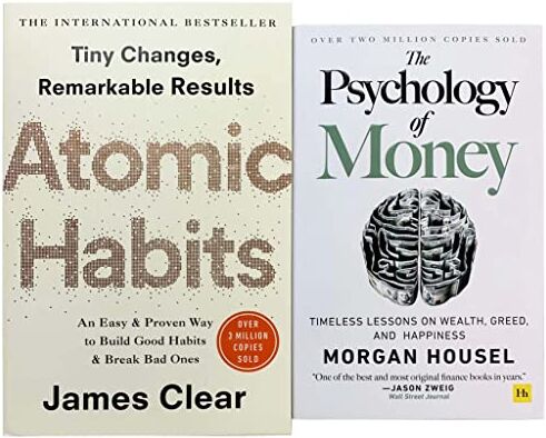 Random House Business/Harriman House ltd Atomic Habits & The Psychology of Money – 2 Books Collection Set   Personal Growth, Wealth & Mindset Bestsellers