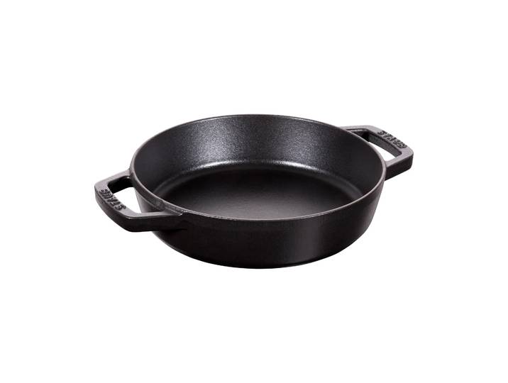 STAUB Poêle à frire Staub fonte 2 poignées noire Ø20 cm