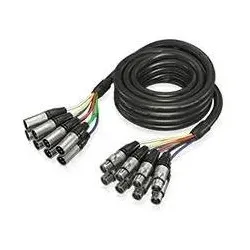 Behringer GMX-500 Kabel 8 x XLR F - 8 x XLR M 5m (5 m, XLR Kabel), Audiokabel
