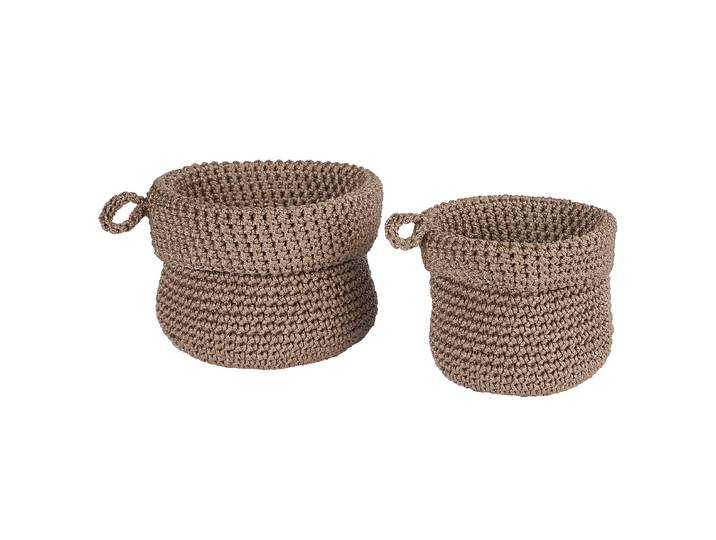 Korbset STORE IT 2-tlg. 21 x 19 x 21cm Braun/Braun