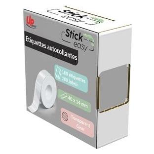 INNE Sonstiges Computer-Zubehör Uprint Uzlīmju lenta Uprint 14X40MM 180pcs TRANSPARENT Stick easy UP21 (RUP21TUP)