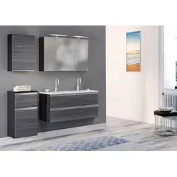 Badezimmer in Silber/ Eichefarbe 'Arezzo'