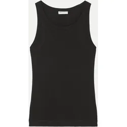 Rib Top Schwarz L