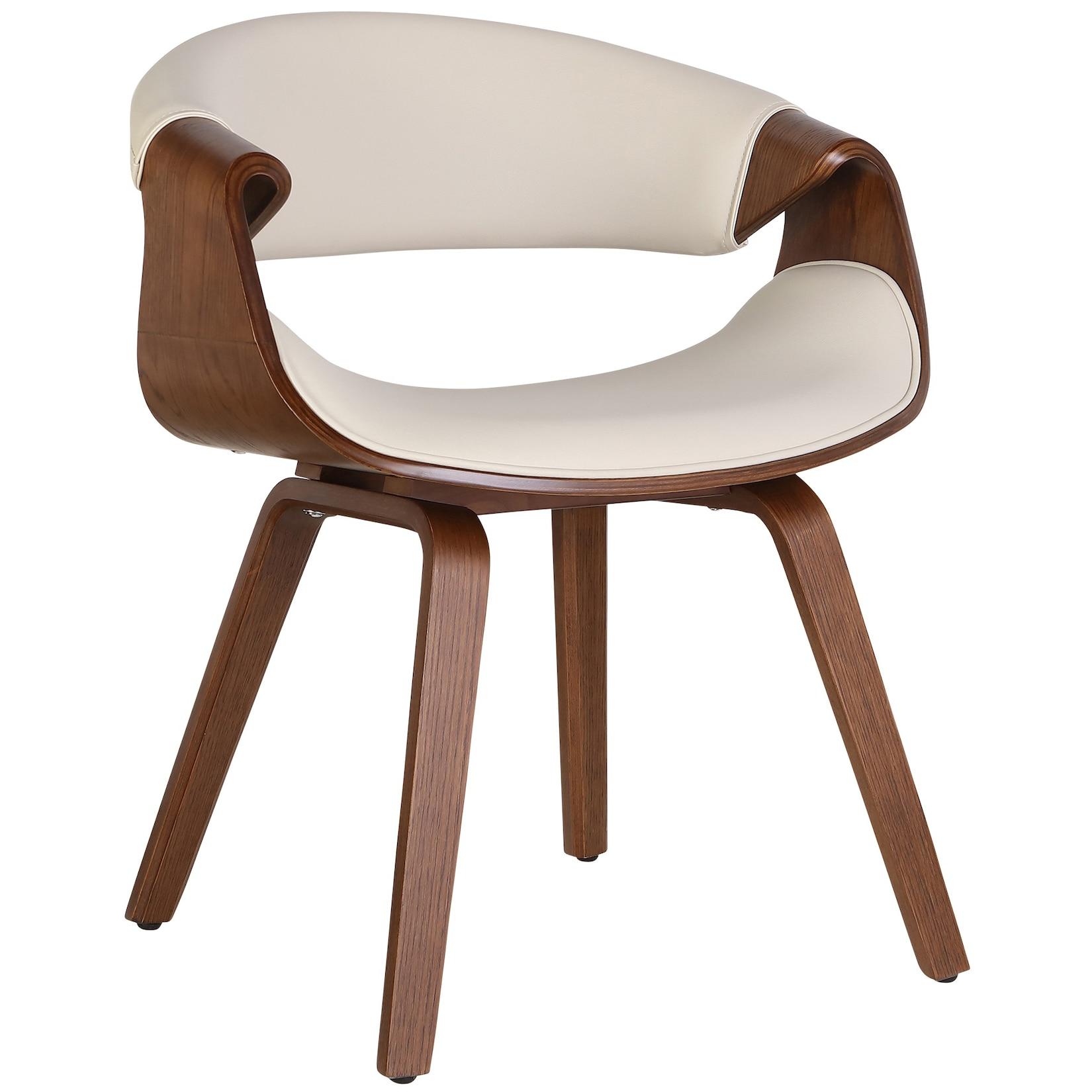 CLP Esszimmerstuhl Foley Kunstleder Eiche Farbe: creme, Material: Kunstleder
