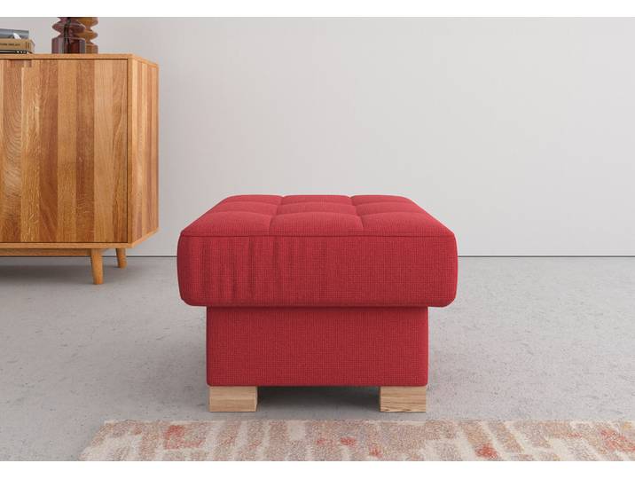 Hocker SIT & MORE Quincy , rot, B:60cm H:41cm T:60cm, Hocker, Hocker