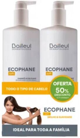 Ecophane Soft Shampoo Ultra Suave 2x500ml Preço Especial
