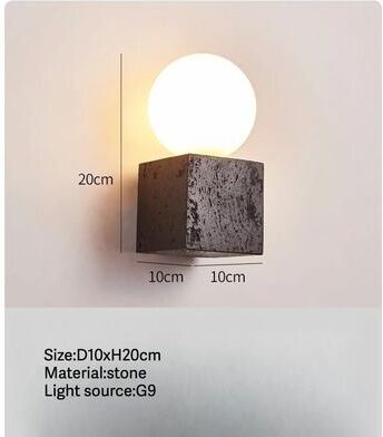 Uplift Picks Nordic Glow Travertine Stone LED Wall Sconce i natural Light