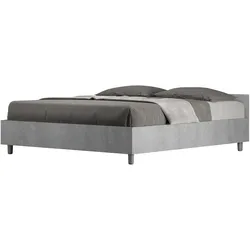 Nuamo 160x200 Doppelbett mit Stauraum und Lift, Zementoberfläche