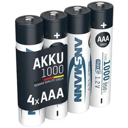 Ansmann 4x Akkus »maxE« Micro AAA 950 mAh
