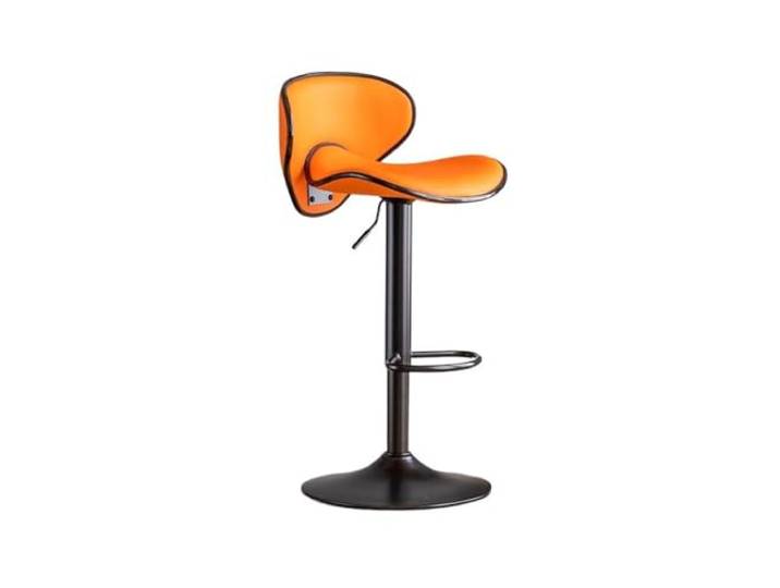 Bvn5kQ3dy Barstühle Lift Bar Kücheninselstuhl PU-Leder(Orange)