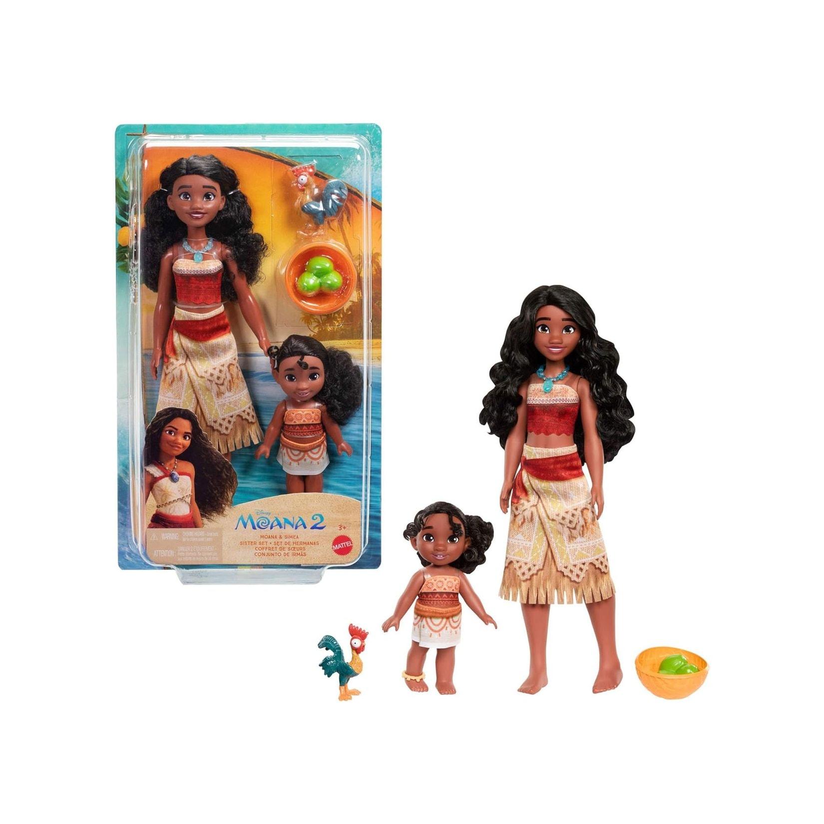Mattel JBT66 - Disney Vaiana 2 - Schwesternset – Gemeinsam Abenteuer erleben!