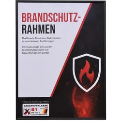 effect Brandschutzrahmen Profil S1 - B1 Normalglas / Floatglas / Schwarz / 30,5 ...