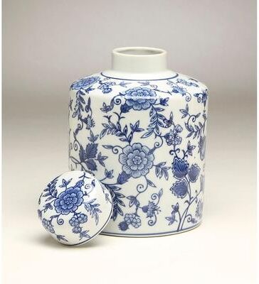 Orchard Creek Designs Finnell Porcelain Floral Jar