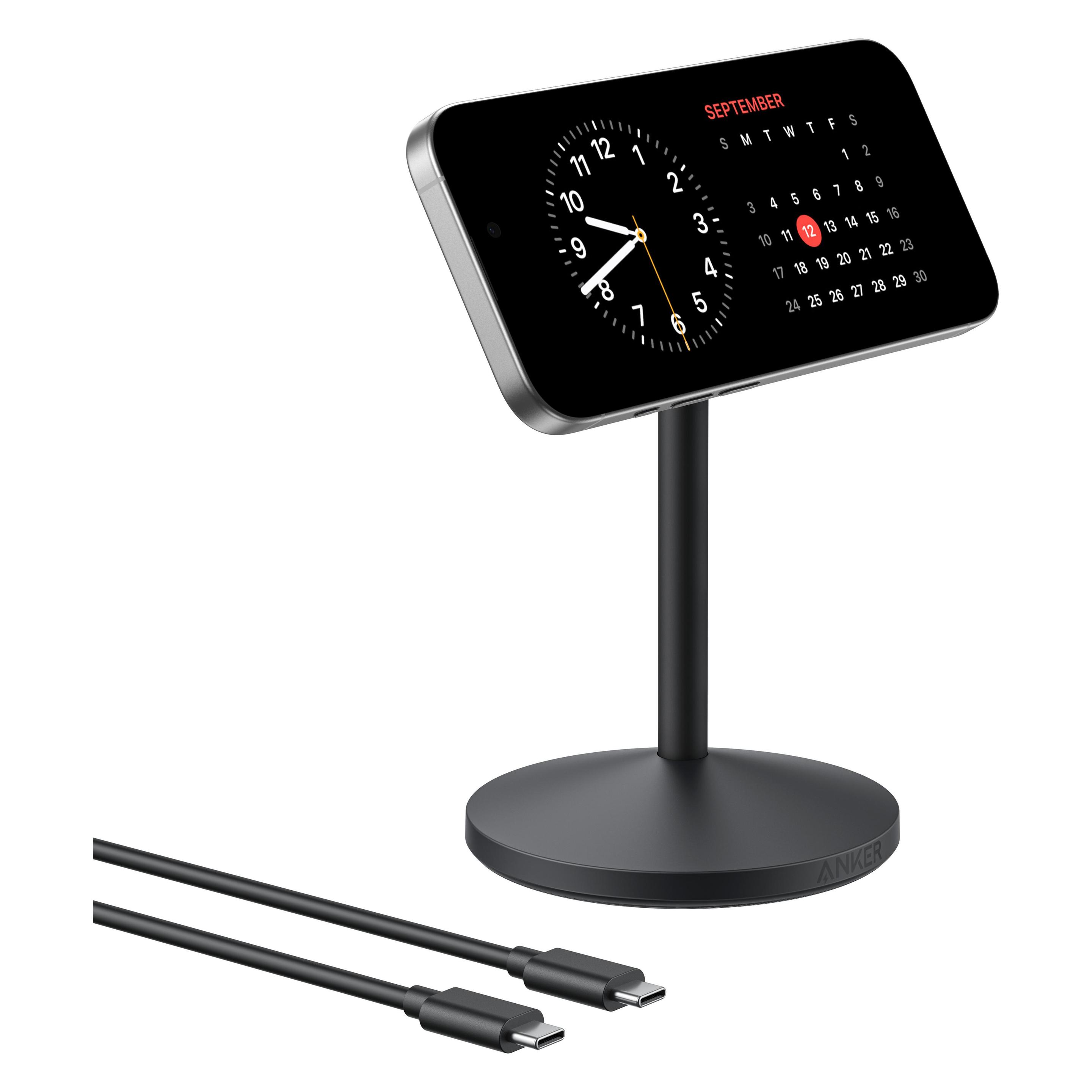 Anker MagGo Wireless Charging Stand (15 W) (A25X1H11)