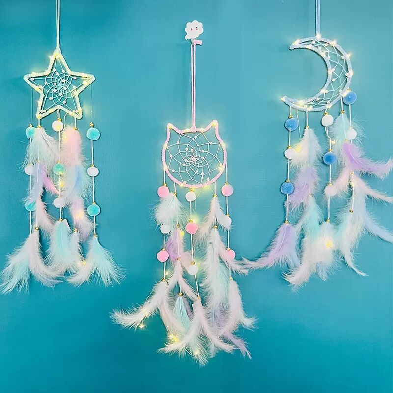 INF Mond-Traumfänger Wandbehang, Boho Chic Schlafzimmer Dekor