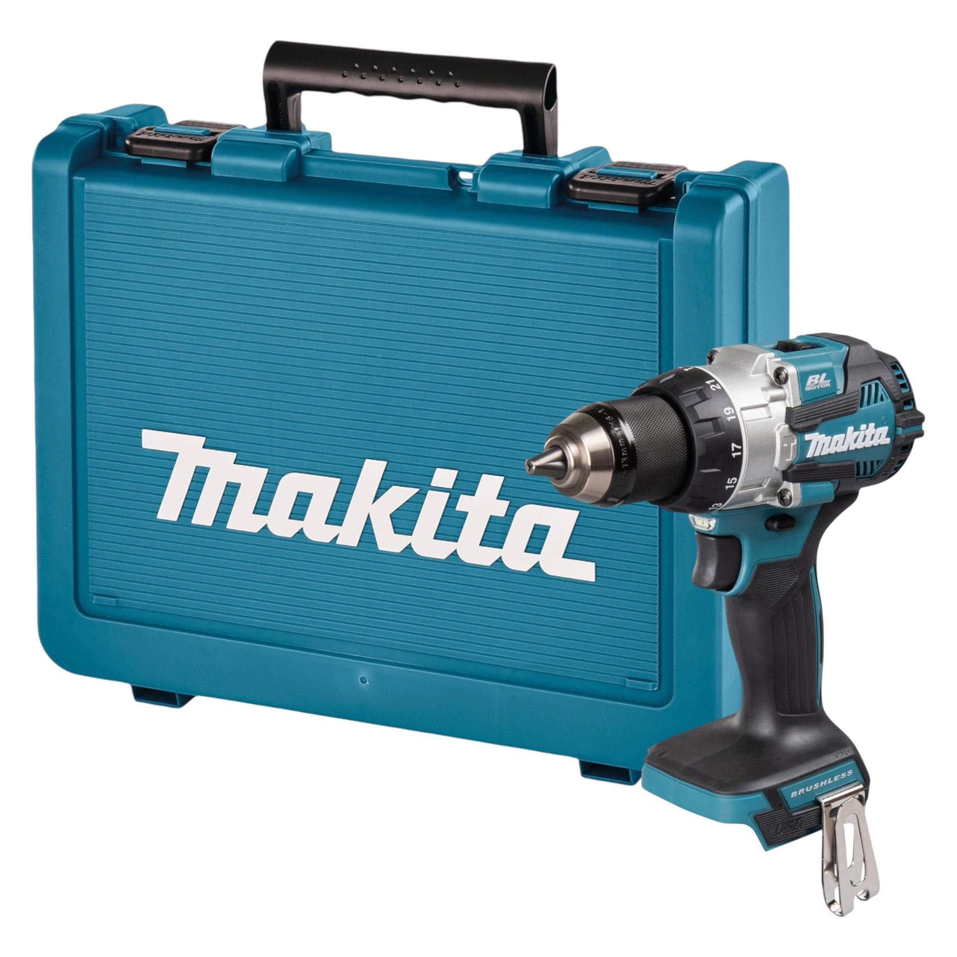 Makita DHP 489 ZE Akku Schlagbohrschrauber 18 V 73 Nm Brushless + Koffer - ohne Akku, ohne (Schlagbohrschrauber) (DHP489Z)