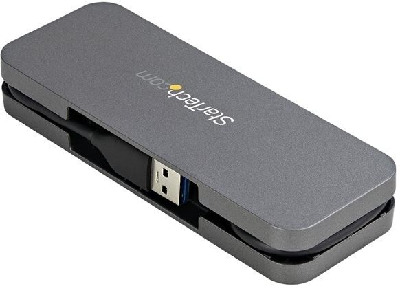 StarTech.com 4 Port USB 3.0 Hub, 4x USB-A, 5Gbps, Bus Powered, 11in Cable - HB30AM4AB