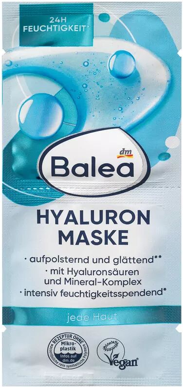 Balea - Gesichtsmaske Hyaluron, 2x8 ml