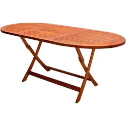Casaria Deuba Gartentisch "Alabama" - ca. 160 x 85 x 75 cm