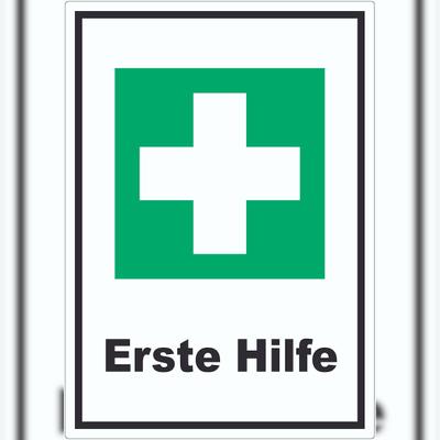 HB-Druck Erste Hilfe Aufkleber A1 (594x841mm)