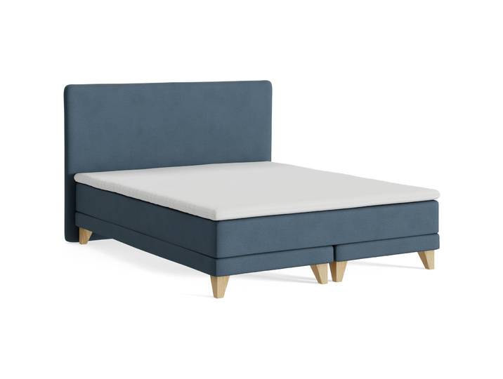 Boxspringbett President blau Stoff 160 x 200 cm - Möbel Konfigurator: Traummöbel individuell zusammenstellen