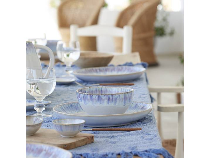 Kombiservice Brisa 30-teilig Typ A Blau/Weiß/Blau