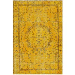 Bamyum, Teppich, Giallo Bedruckter Teppich Chenille-Druck Maschinell Hergestellt 80 x 300 cm (80 x 300 cm)