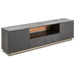 TV-Lowboard Cally Holz Schwarz