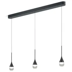 Helestra LED-Pendelleuchte Deep Aluminium Schwarz