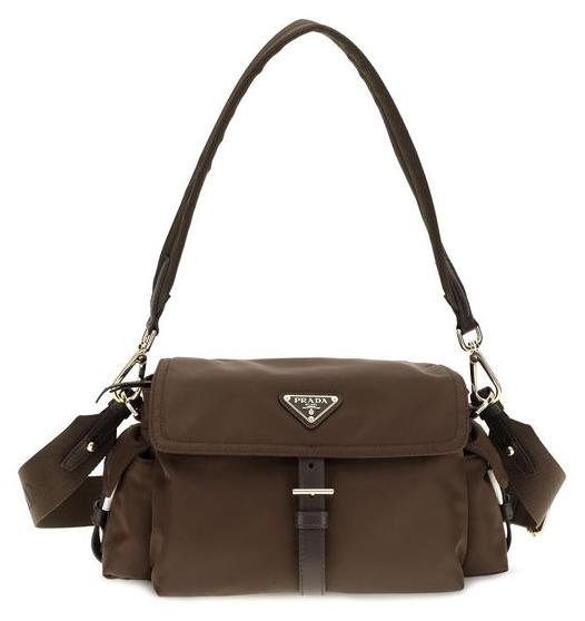 Prada Schultertasche aus Polyamid in Braun 1BD394VNOORDLN_F0038