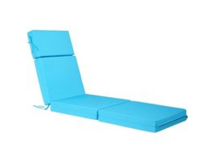 VEVOR Deckchair Auflagen, 1830x533x98 mm, Liegenauflagen für den Außenbereich, wasserabweisend & farbecht, Sonnenliegen-Kissen mit Bändern, dicke Terrassen-Liegepolster für Pooldeck, Meerblau