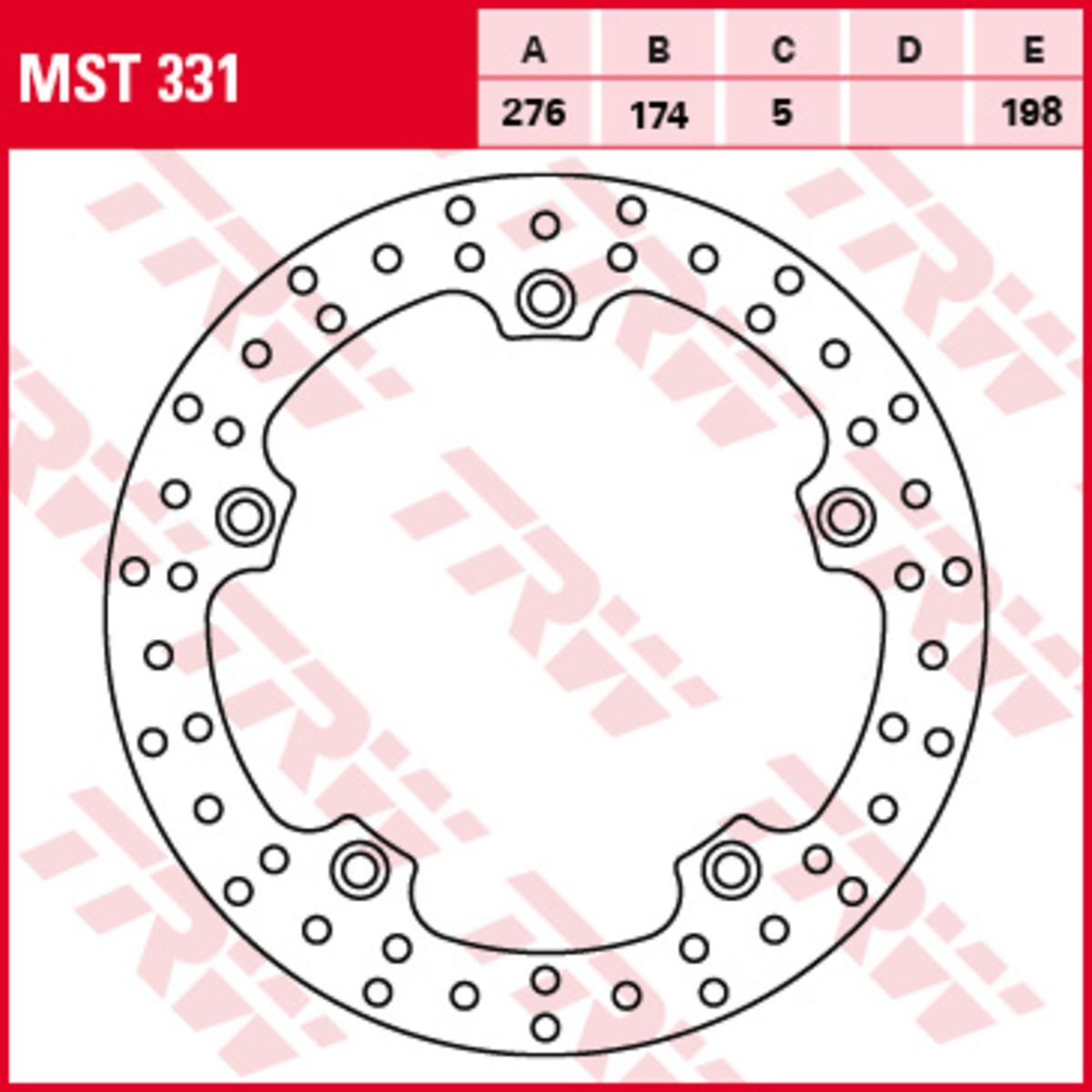 Bremscheibe TRW MST331, 1 Stück