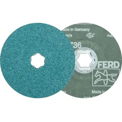 PFERD TOOLS COMBICLICK Zirkon Fiberscheibe für hohen Abtrag auf Stahl - 64290003