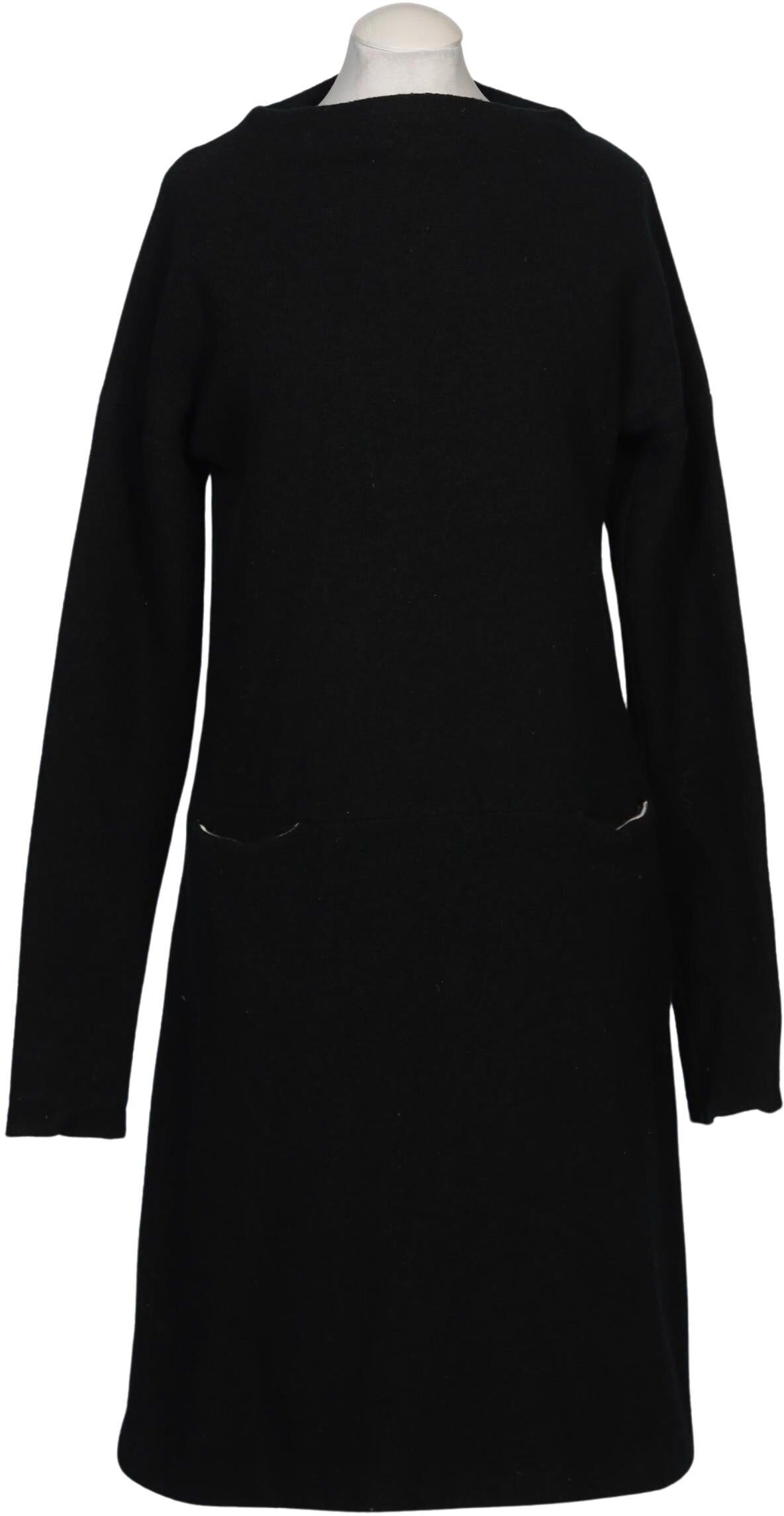Lana naturalwear Damen Kleid, Schwarz, Gr. S, Schurwolle - Second Hand