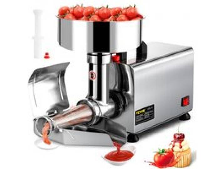 VEVOR Tomatenpresse Passiergerät 370W elektrische Tomatenpresse Rostfreier Stahl
