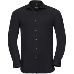 Russell Collection Ultimate Stretch Hemd  Langarm, black, S