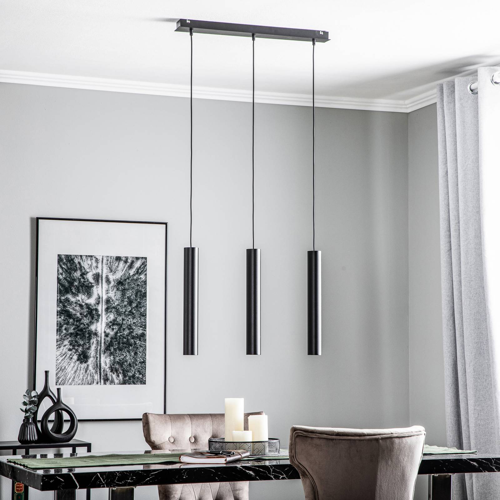 Pendant Light Eye Nowodvorski Lighting, dimmable, Black, Living / Dining Room, metal, Modern, Ceiling Light