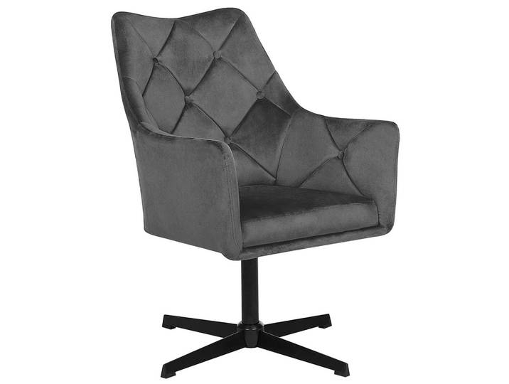 SESSEL Samtstoff Grau Vaksala