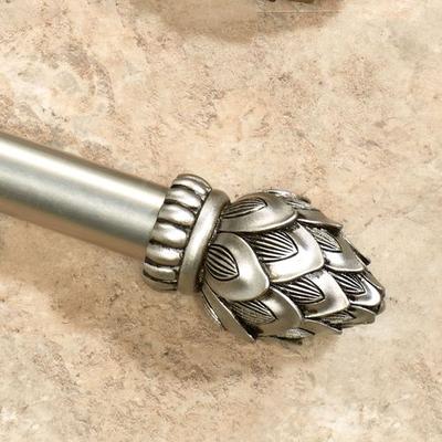 Rod Desyne "Bud Curtain Rod Set, 18"" to 28"", Satin Nickel"