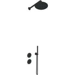 JEE-O Slimline Shower Set 01, schwarz strukturiert, 800-6423 800-6423